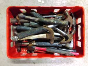 lot 132 image: Crate of Hammers