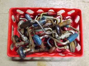 lot 134 image: Crate of Manual Drills