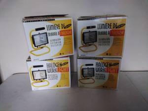 lot 230 image: Four Halogen Work Lights
