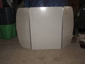 lot 50 image: Vintage dropleaf table no legs - 22...