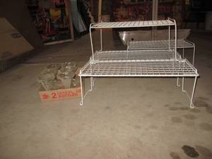 lot 64 image: Sundae cups and folding shelves...
