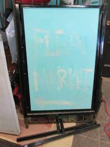 lot 90 image: Chalk board sign with legs...