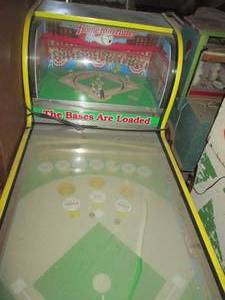 lot 3 image: Bases are loaded pin ball machine i...