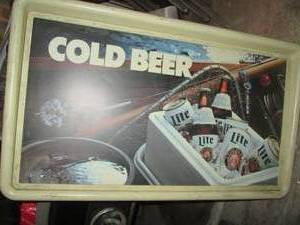 lot 17 image: Miller Light lighted beer sign...