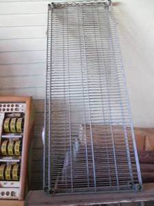 lot 35 image: 3 metal shelves - twe 21 x 60 one 1...