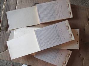 lot 42 image: 2 Boxes of 12 - A sales books...