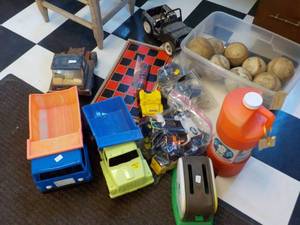 lot 207 image: Toys and Softballs Lot...