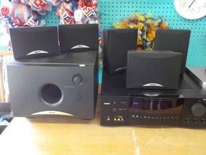 lot 222 image: RCA Surround Sound System powers o...