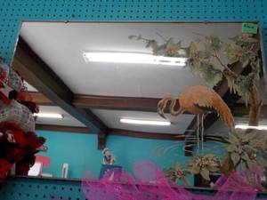 lot 228 image: Flamingo Glass Mirror 34 x 22...