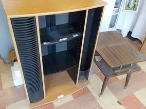 lot 284 image: CD Shelving Unit and End Table...