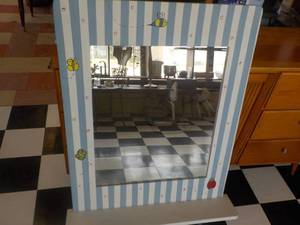 lot 296 image: Mirror with Shelf 27 x 40...