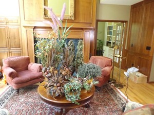lot 51 image: Large Lot of Faux Plant Decor