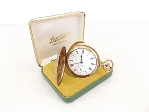 lot 38 image: Antique Gold Plated Elgin Pocket Watch
