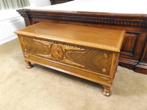 lot 93 image: Antique Cavalier Cedar Chest