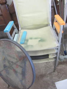 Stacking Chairs, Folding Table