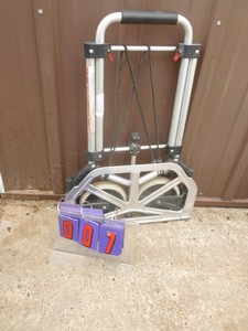 lot 7 image: 2 wheel folding doly cart. As shown.