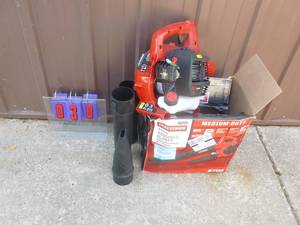 lot 30 image: Craftsman Gas Blower. Appears new in box. As shown.