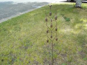 lot 13 image: Bells with Bird Dcor 48 tall...