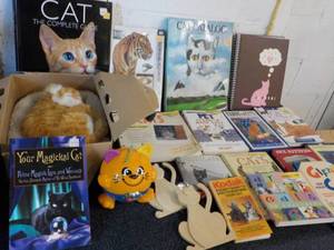 lot 74 image: Lot of Cat Books and more...