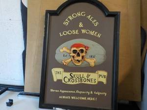 lot 105 image: The Skull and Crossbones Pub Sign 1...