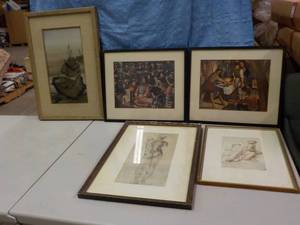 lot 236 image: 5 Framed Prints...