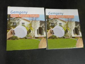 lot 247 image: 2 Gemgeny Outdoor Retractable Cloth...