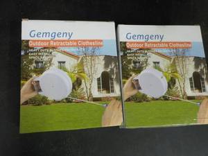 lot 248 image: 2 Gemgeny Outdoor Retractable Cloth...