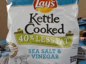lot 293 image: Case of 64 Bags Lays Sea Salt and V...