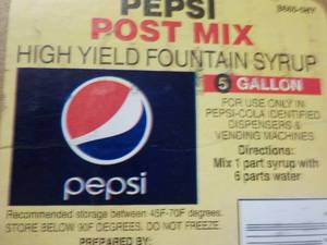 lot 302 image: 5 Gallon Pepsi Post Mix High Yield ...