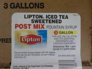 lot 307 image: 3 Gallon Lipton Iced Tea Sweetened ...