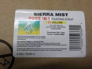 lot 327 image: 5 Gallon Sierra Mist Post Mix Fount...
