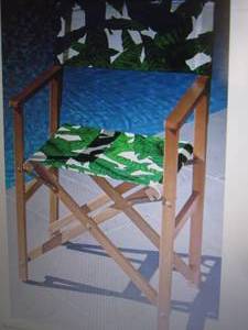 lot 19 image: Directors Folding Chair open box R...