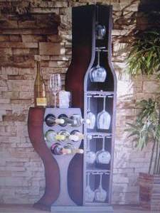 lot 24 image: Conversation Piece Wine Rack open b...