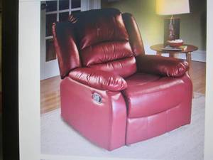 lot 38 image: Overstuffed Recliner open box Retai...