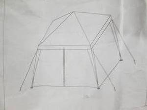 lot 58 image: White 8x8 ft Gazebo with Netting op...