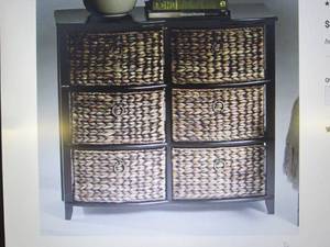 lot 69 image: Curved-Front 6-Basket Stand open bo...