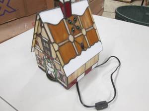lot 95 image: Tiffany Style Lit House...