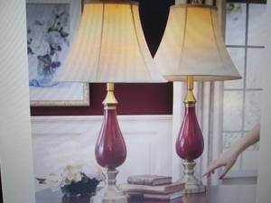 lot 99 image: Set of 2 Touch Table Lamps open box...