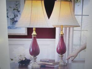 lot 105 image: Set of 2 Touch Table Lamps open box...