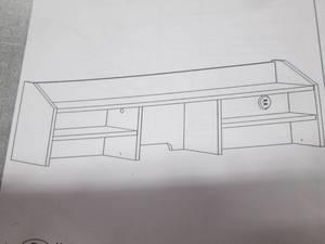 lot 107 image: Espresso Desk Top Organizer open bo...