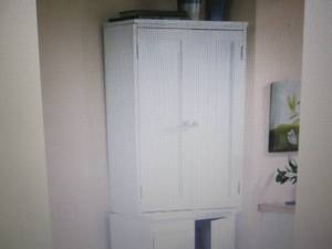 lot 122 image: Stacking Cabinet open box Retail $9...