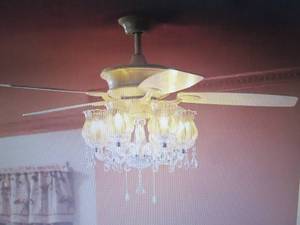 lot 123 image: Romantic Ceiling Fan open box Retai...