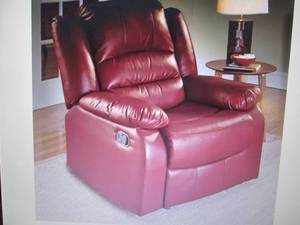 lot 124 image: Overstuffed Recliner open box Retai...