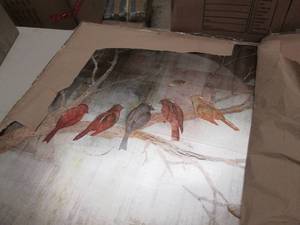 lot 139 image: Birds in Tree Canvas  39 14 sq. R...