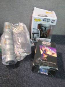 lot 245 image: Star Wars Light Saber & Figures...