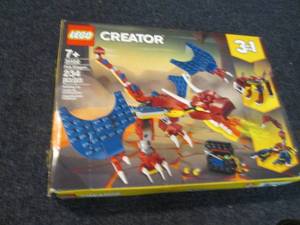 lot 246 image: Lego Creator Fire Dragon  open box ...