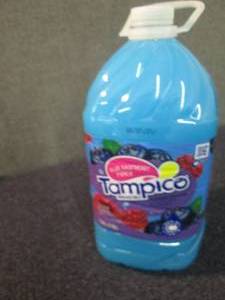 lot 336 image: 4- 1 Gallon Bottles Tampico Blue Ra...