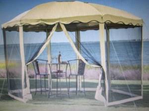 lot 149 image: Garden Gazebo open box 11 8 diame...
