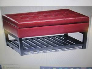 lot 154 image: Hudson Storage Bench open box Retai...