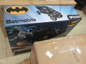 lot 168 image: Batmobile Go-Cart open box Retail $...